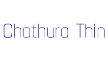 Chathura Thin 字体